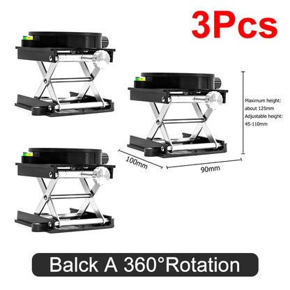 Aluminium Alloy Laser Support Base Lifting Platform 360 Degree Rotation Table Lifting Stand Platform Automatic Leveling Bracket