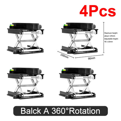 Aluminium Alloy Laser Support Base Lifting Platform 360 Degree Rotation Table Lifting Stand Platform Automatic Leveling Bracket