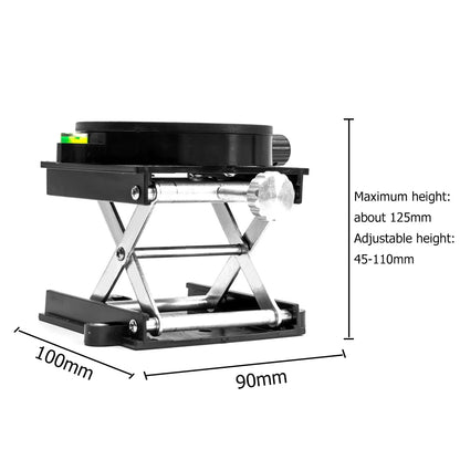 Aluminium Alloy Laser Support Base Lifting Platform 360 Degree Rotation Table Lifting Stand Platform Automatic Leveling Bracket